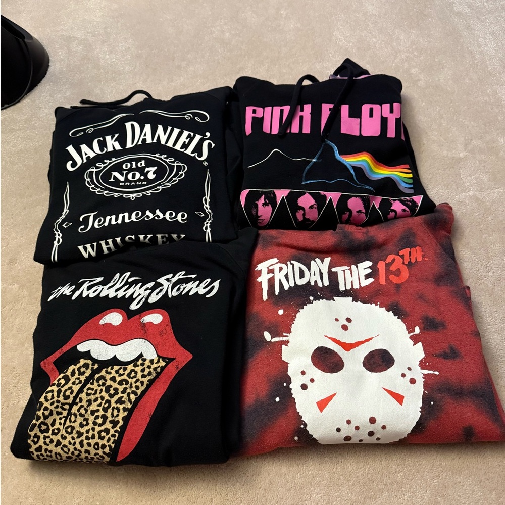 Graphic Band and Movie Hoodie Set